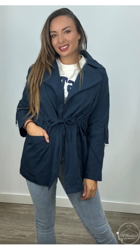 Parka ligera corta mujer